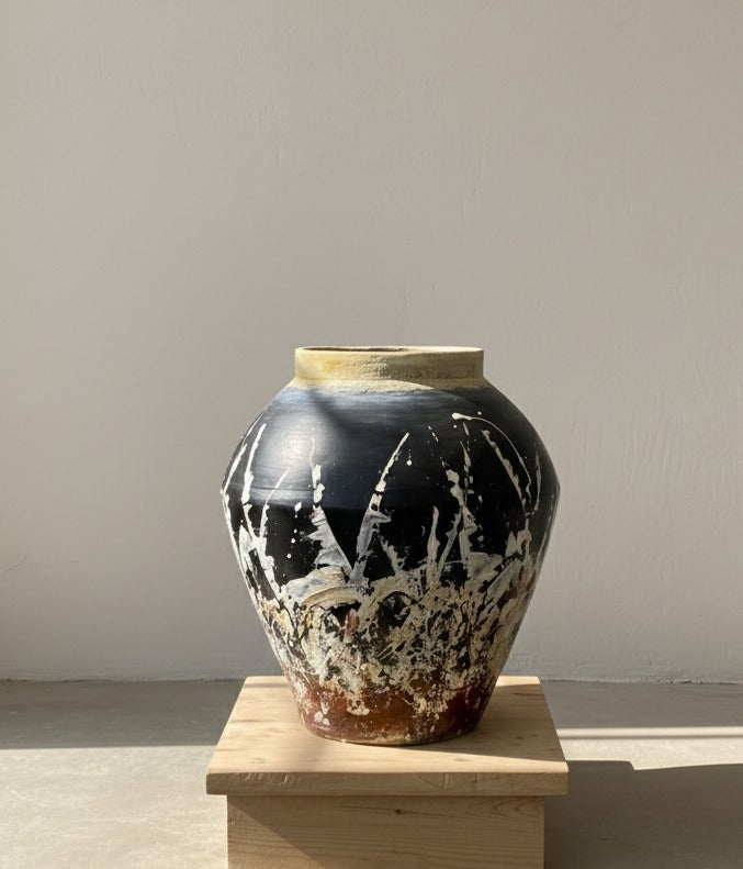 Monochrome Abstract Vase