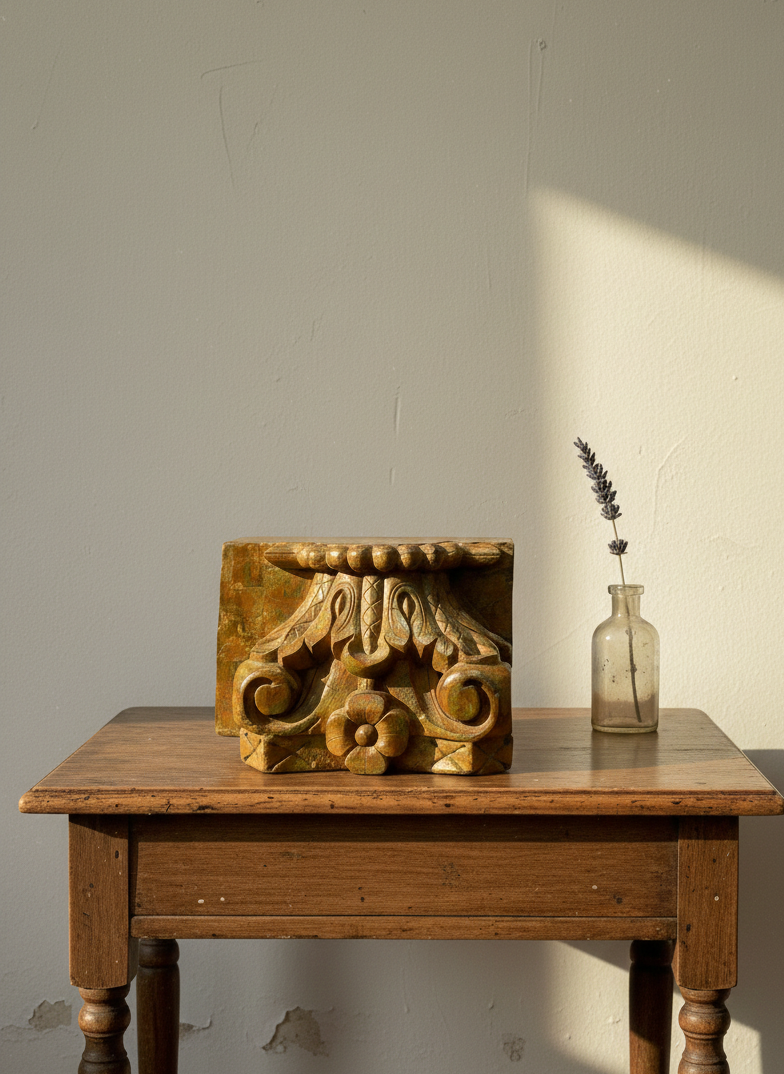 Carved Antique Pedestals
