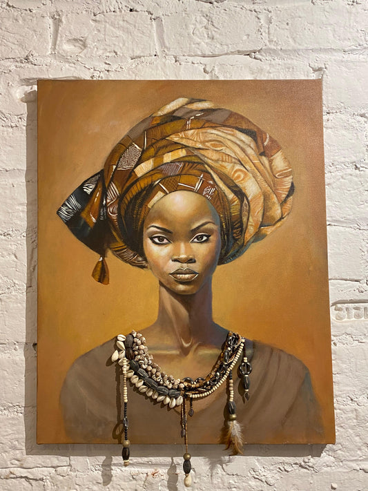 Amina Mixed Media Portrait