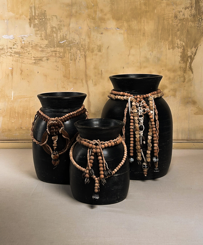 Beaded Black Mangbetu