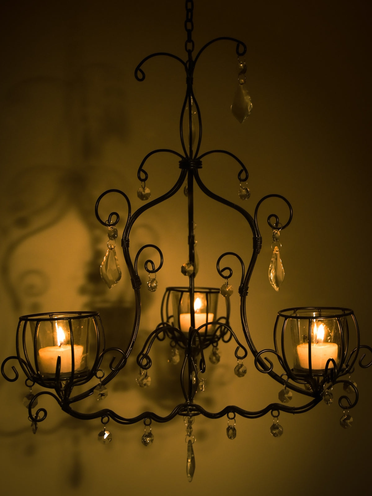 Metal Crystal Chandelier