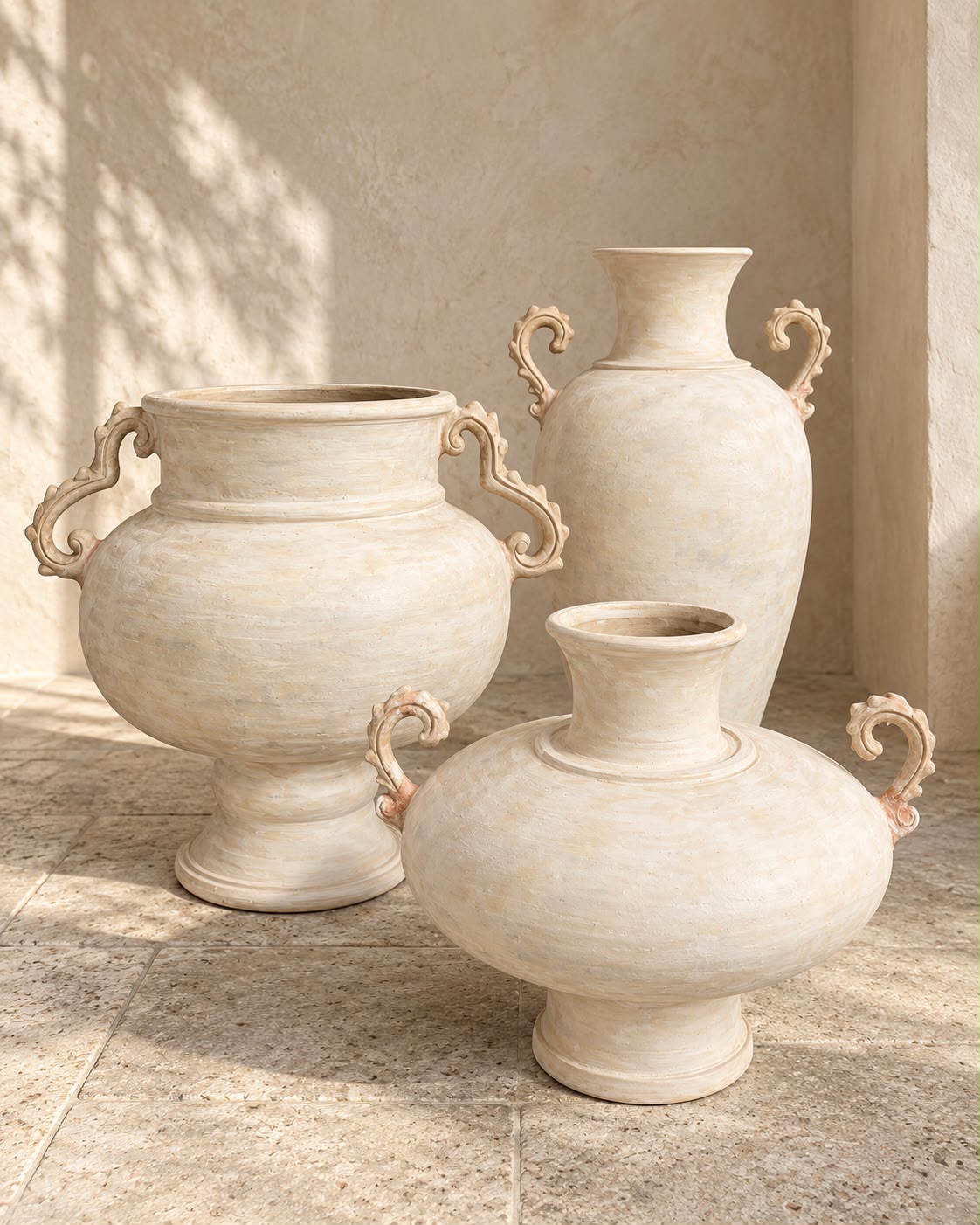 Ivory Crest Urn