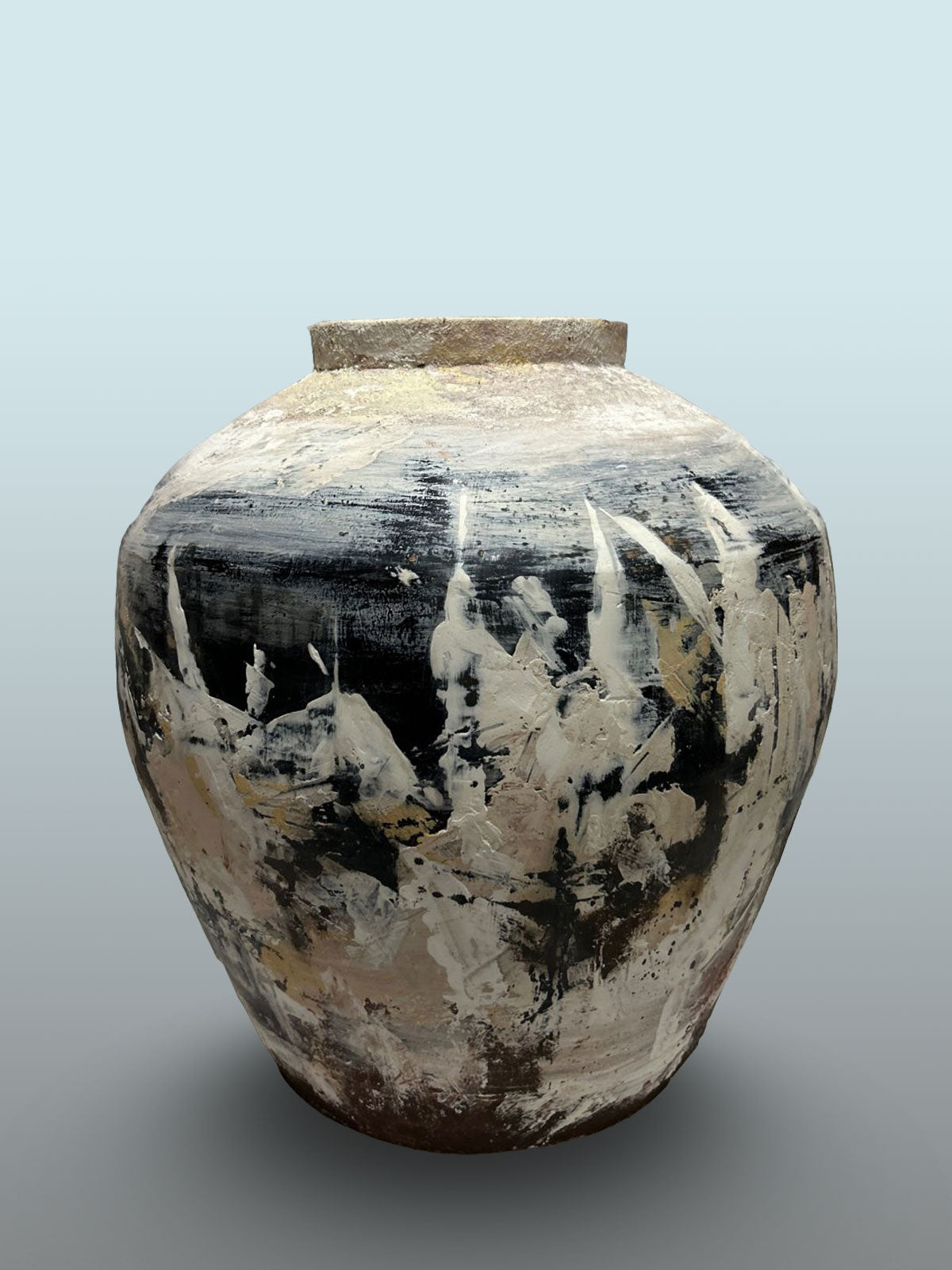 Monochrome Abstract Vase