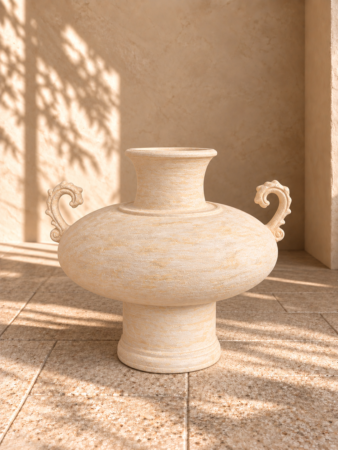 Ivory Crest Urn