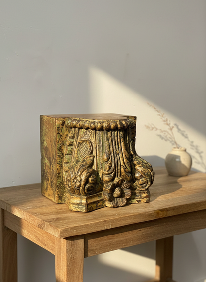 Carved Antique Pedestals