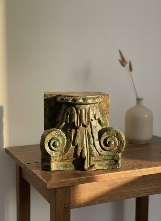 Carved Antique Pedestals