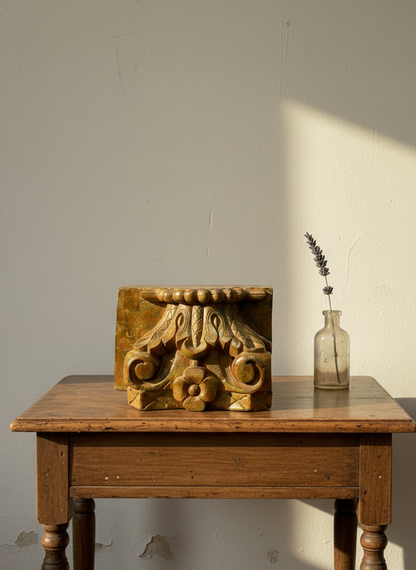 Carved Antique Pedestals
